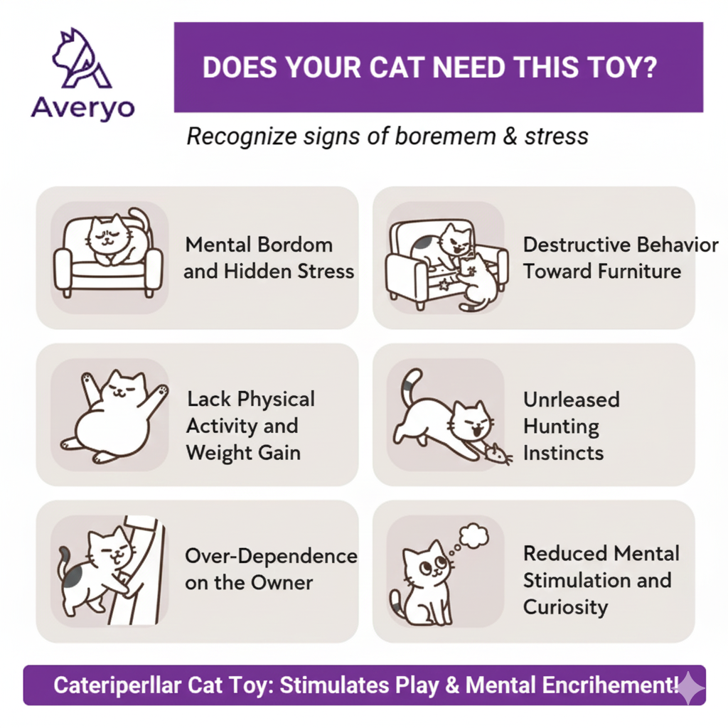 Averyo® Caterpillar Smart Cat Toy